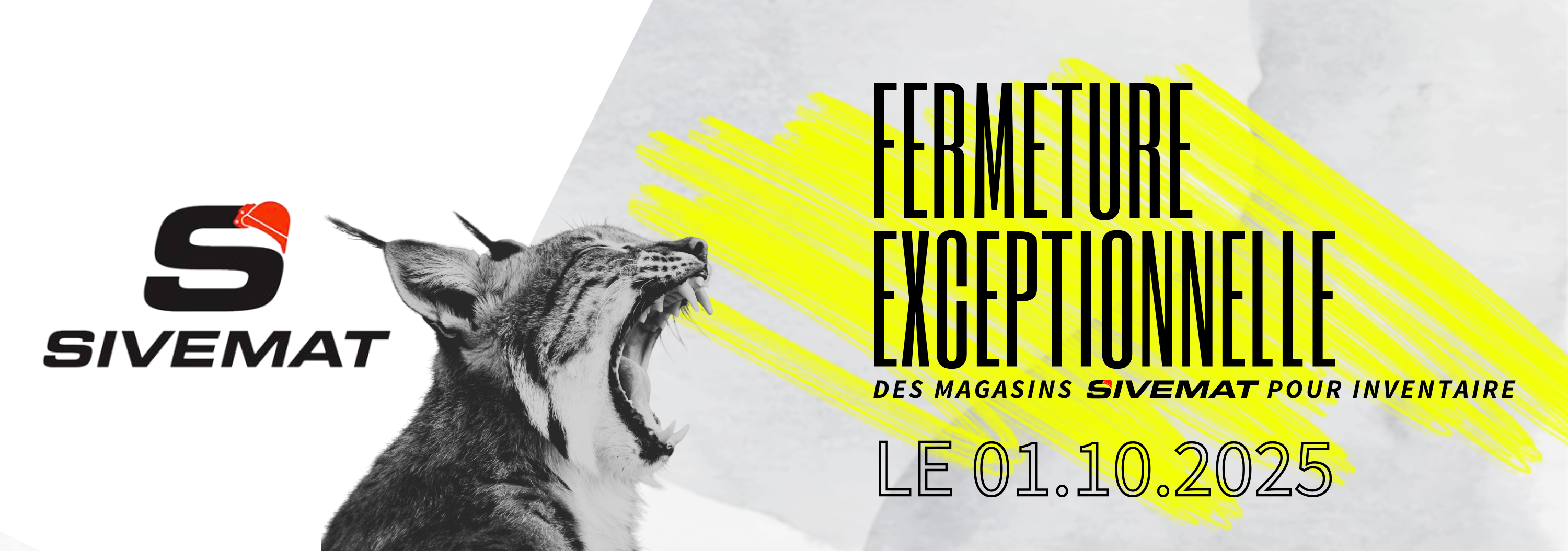 FERMETURE EXCEPTIONNELLE 01 OCTOBRE 2025
